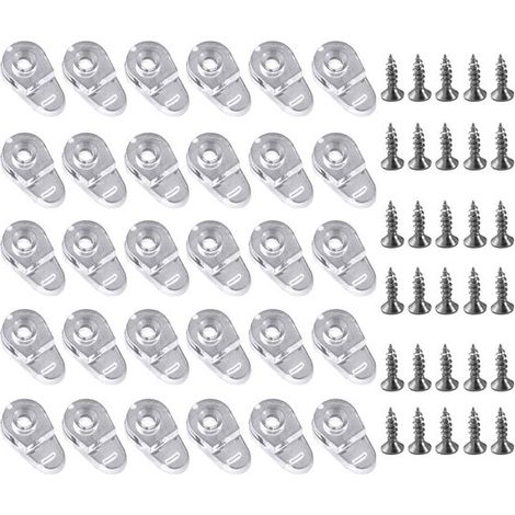 30 teiliges Montageclip Set Montageclips für Glasfenster Montageclips mit Schrauben Montageclips für Spiegel Schlicht Ästhetisch ansprechend für (1/5)