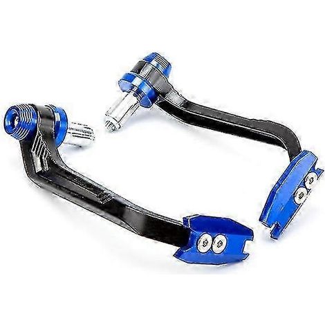 1 paire de protège-leviers de frein et d'embrayage pour guidon de moto, en alliage d'aluminium, style rétro, pièces modifiées (bleu) (1/5)