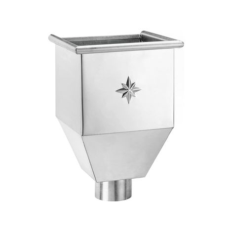 GRÖMO® Alu Wasserfangkasten ø150 quadratisch 450x300x300, 85694 (1/2)