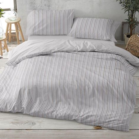 Housses de Couette en Coton Lit de 150 à 160 cm Dimensions Disponibles Design 628 Couleur Grise 150-160 x 190/200 cm (1/5)