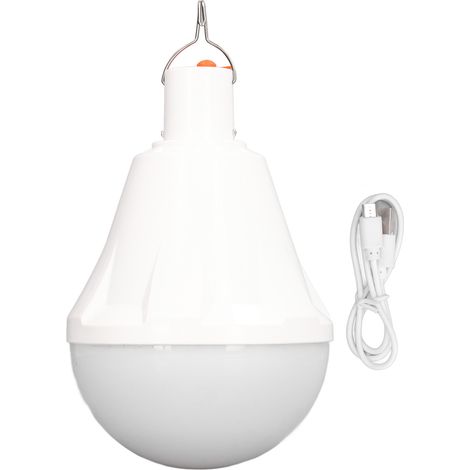 Lampe d'urgence LED rechargeable USB, ampoule amovible pour éclairage extérieur et intérieur (1/5)
