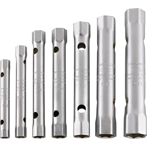Stahlwille 10750/7 ROHRSTECKSCHLUESSEL-SATZ 96431202 Clé à tube double
