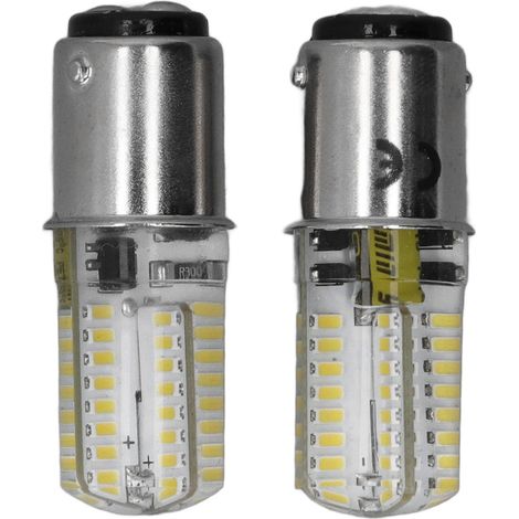 Ampoule BA15D LED – 64 LED 4W 360lm – AC/DC 12V – plug & play – allée / pont / patio / RV – lumière blanche