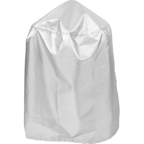 Housse pour Barbecue Ronde Imperméable 58X77 CM en Polyester Argenté (1/5)