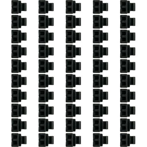 50 pièces de charnières placard, réducteur d'angle à 86 degrés, clip (1/5)