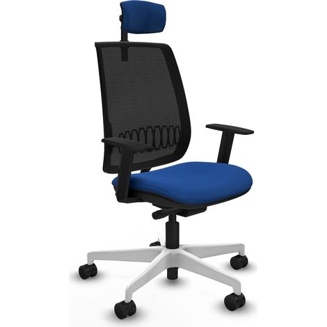Bürostuhl piqueras y crespo Alares blau Kunstleder weiß (1/2)