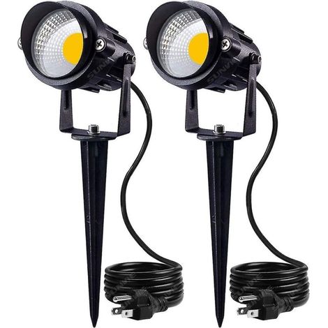 COB-LED-Strahler mit Erdspieß, warmweiß (10 Stück) (1/5)