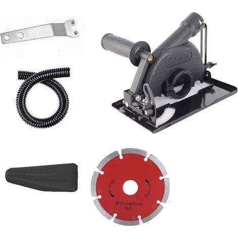 Cubierta antipolvo para amoladora angular de 100-125 mm, soporte de corte, cubierta antipolvo y anticorrosión. (1/5)