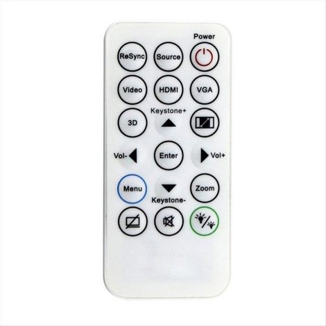 Télécommande Pour Projecteur Optma - Compatible Modèles IR29033 S315 S316 X316 X315 S331 S714 W312 W316 OEX952 OSX852 HEF973 S715ST OPS251 S310E - Blanc ABS - 1 Pièce (1/5)