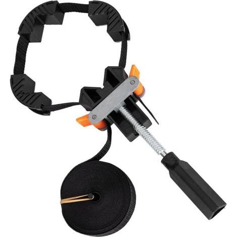 Tendeur de cadre à 4 mâchoires, sangle à réglage rapide, sangle en nylon de 4 m, tendeur d'angle, pince pour cadre photo et tiroir (1/4)
