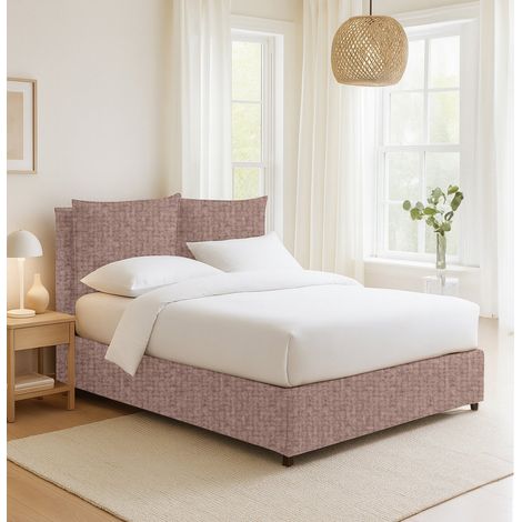 Cama de Plaza y Media Falmouth, Desenfundable, Hecho en Italia, Rosa Viejo (1/4)
