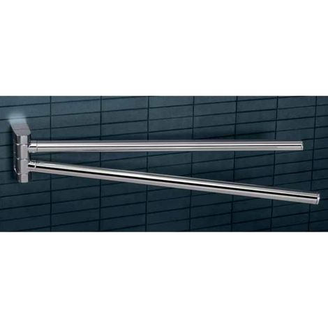 COLOMBO DESIGN B40120 Porta salviette cromato doppio snodo serie Mini codice prod: B40120CR
