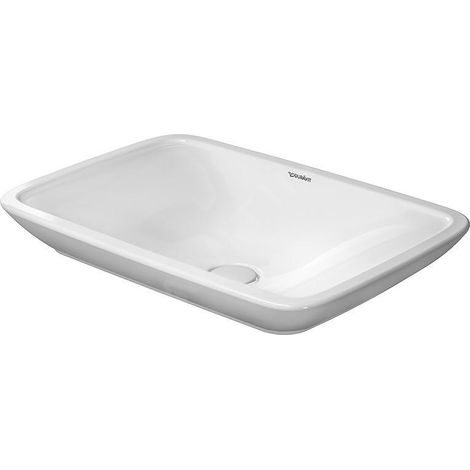 Lavabo à poser PURAVIDA + o ÜL HLB 700x465mm encastré HL we (1/5)