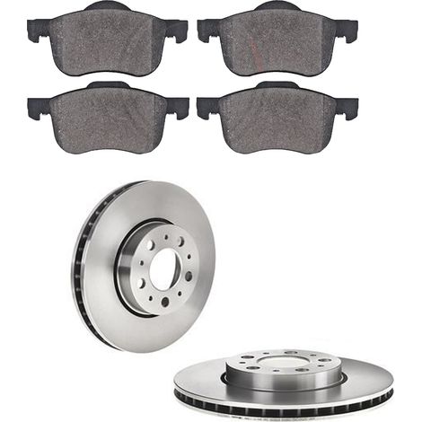 KIT FRENI ANTERIORI compatibile con VOLVO S60 I (384) - DISCHI + PASTIGLIE OEM: P 86 016 , P 86 020 / 17404 , 17012 , 17837 , 17634 /SOSTITUZIONE DIRETTA/BASSA POLVERE/SILENZIOSO (1/5)