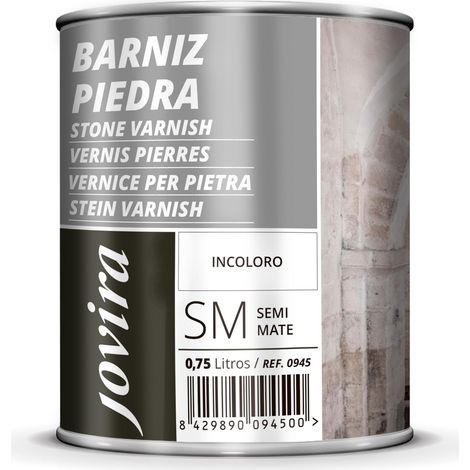 Vernis à base de solvant pour pierre, brique, terrazzo. Incolore, naturel, transparent (750 Millilitres, semi-mat) (1/5)