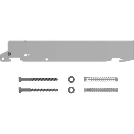 Kermi Juego de consola de montaje rápido Tipo 11-33 BH 554mm, WA 30mm, blanco, 3. Consola a partir de BL1800, ZB02630004