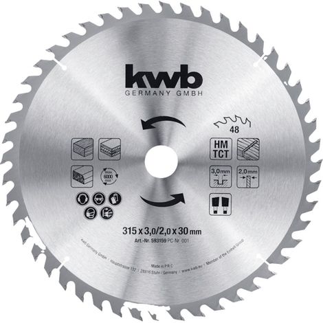 kwb 593159 Kreissägeblatt 315 x 30 mm 1 St.
