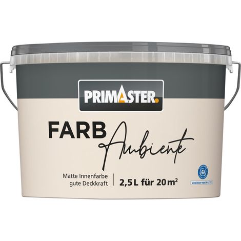 Primaster Farbambiente Wandfarbe matt sand 2,5 L Wandfarbe (1/2)