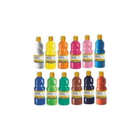 GIOTTO TÉMPERA ESCOLAR LAVABLE NEGRO BOTELLA 1000 ML