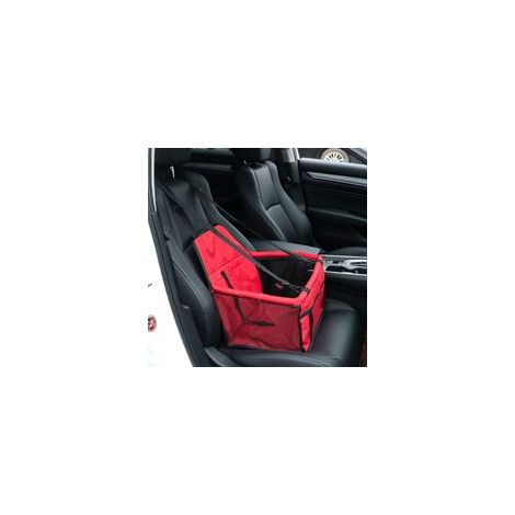 Seggiolino rialzato per cani – Rivestimento in tessuto Oxford impermeabile – Cintura di sicurezza – Dimensioni 40x33x23 cm – Peso massimo 5 kg (1/4)