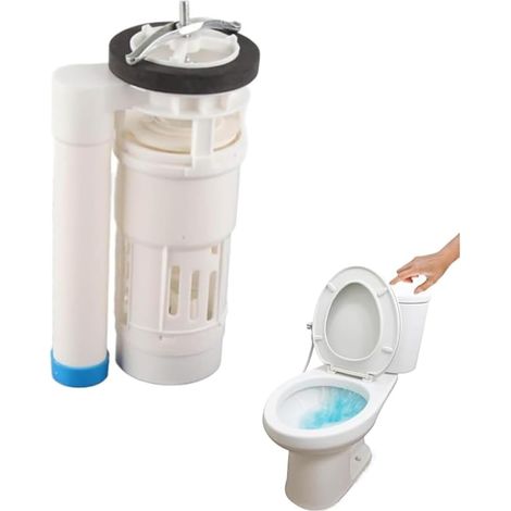 Kit Réparation WC Universel Mécanisme Chasse D'Eau Économie D'Eau Valve De Remplissage 20Cm Adaptée Réservoir 23-27Cm, Équipé Flotteur Et Bouton Poussoir (1/5)