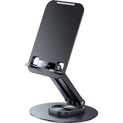 Supporto da scrivania Usams per telefono/tablet da 4,7 a 12 pollici, nero, ZJ80ZJ01 (US-ZJ080) (1/5)