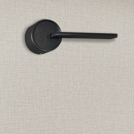 Poignée de porte design finition aspect noir mat Alma - KATCHMEE (1/4)