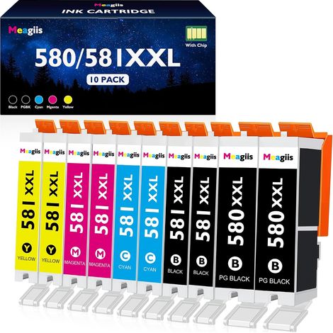 580XXL 581XXL Cartouche Compatible pour Canon 580 581 TS6151 TS6250 (1/5)