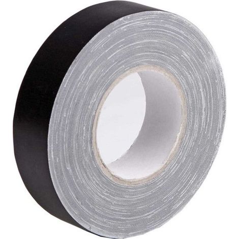 Rouleau de toile - Noir - Adhésive - 3,8 cm x 50 m - Pour toiles, châssis (1/3)