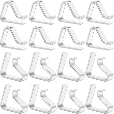 16Pcs Pince Nappe Exterieur, Pince à Nappe de Table Exterieur, Pince pour Nappe de Jardin, Attache Nappe Exterieur pour Jardin P
