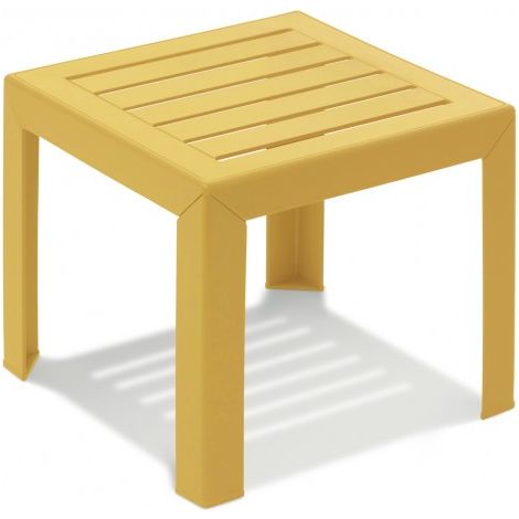 Grosfillex Miami Mesa baja Amarillo Indio 40x40x39 cm
