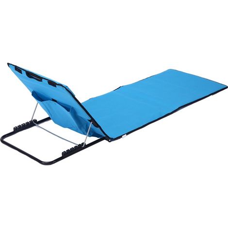 Pliant réglable balcon déjeuner pause chaise jardin plage chaise longue 1 pc (1/2)