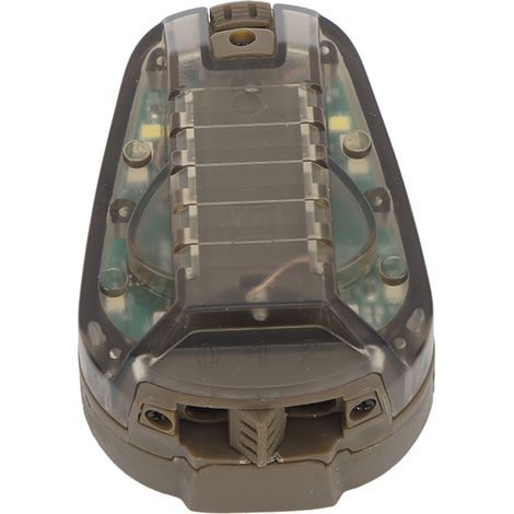 Lampe frontale LED étanche pour casque militaire, lampe de survie à piles pour activités extérieures, éclairage vert base sol. (1/5)