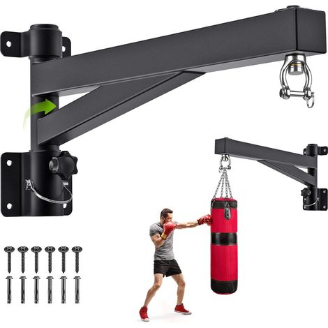Support de Sac de Frappe, Fixation Murale Suspendu de Sac Lourd Accroche Suspension pour Exercice de Boxe MMA Mua Thai de Gym/Domicile (1/5)