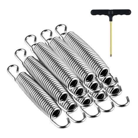 12 x Heavy Duty 5.5" Stainless Steel Trampoline Springs (1/5)