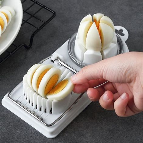 Coupe-Oeufs - Acier Inoxydable - Pour Oeufs Durs Et Oeufs En Conserve - 8,5 x 21,5 cm - 1 Pièce (1/4)