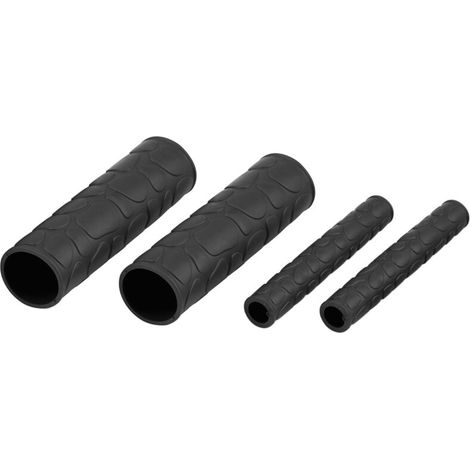 1 paire de poignées de guidon universelles antidérapantes en caoutchouc souple pour moto, couvre-levier de frein noir