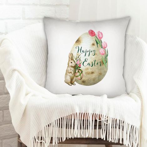 Housse de coussin pour canapé doux et respirant pour le Jour de l'An, Noël, Pâques