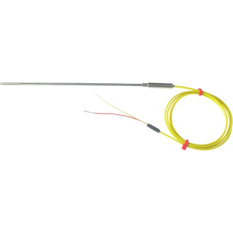 Thermocouple type K Ø 1.5mm, L 250mm, +1100°C max à Câble ( Prix pour 1 )