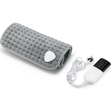 1 Set. Farbe: Grau. Material: Ultraweicher Mikrofaser-Pouf. Britischer Standard 220–240 V. Zehn Stufen therapeutischer Wärme.