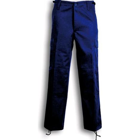 PANTALONE da LAVORO MULTITASCHE BLU in cotone TAGLIA M