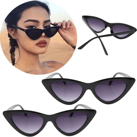 Trendy retro sunglasses, very popular, unisex, unique cat-eye style (1/5)