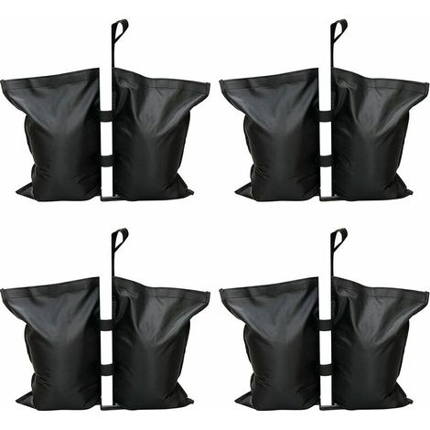 Lot de 4 Poids de Sable pour Gazebo,Poids de Sacs de Jambes de Gazebo de Qualité Industrielle,Sac de Poids de Cousu Robuste,pour Les Tente Pare-Soleil,Parasols,Auvent,Sac à Pieds Lestés Trampolines