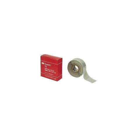 3M Deutschland Silikon Isolierband 25 mm x 9 m,hellgrau Scotch 70 25x9