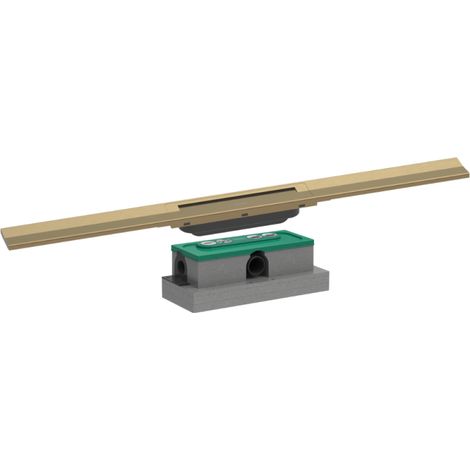 HANSGROHE RainDrain Flex 80 desagüe de ducha Bronce cepillado + Cuerpo empotrado estándar (1/4)