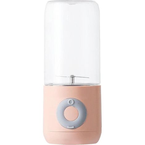 1 mini presse-agrumes portable rechargeable par USB (rose), mini jus (1/5)