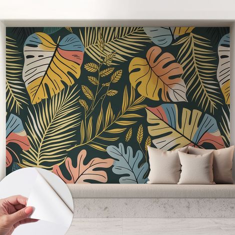 Carta da parati autoadesiva - Fotomurale adesivo - soggiorno moderno - resistente - Energia tropicale 208x146 cm (1/5)