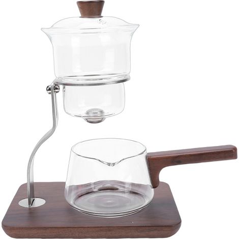 Théière magnétique en verre borosilicate avec séparation eau-thé, 350ml, design ergonomique et résistant à la chaleur (1/5)