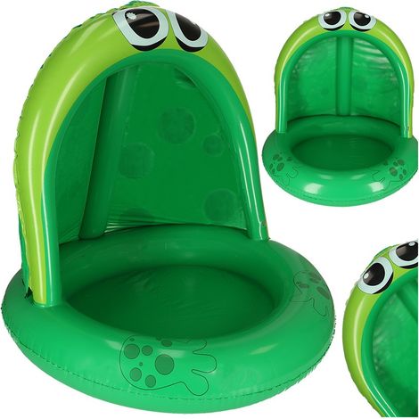 Bateau de piscine gonflable avec auvent grenouille grenouille 101cm