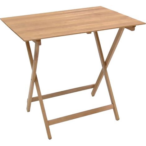 TAVOLO LEGNO PIEGHEVOLE 'PIC NIC' cm 60 x 100 H 75 cm - col.naturale